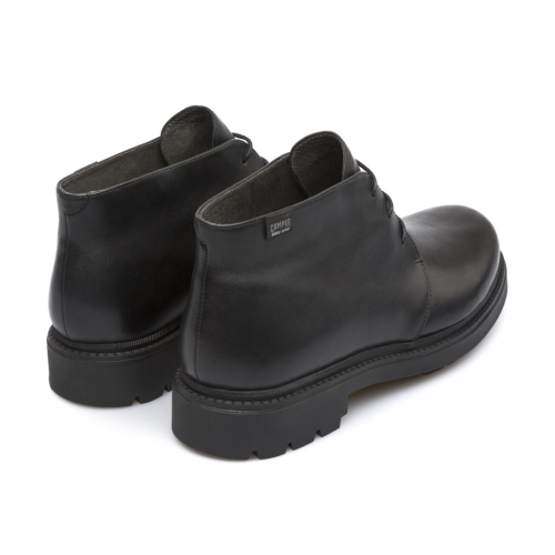 Camper Hardwood Mens Ankle Boots US-97605 Black Factory Outlet